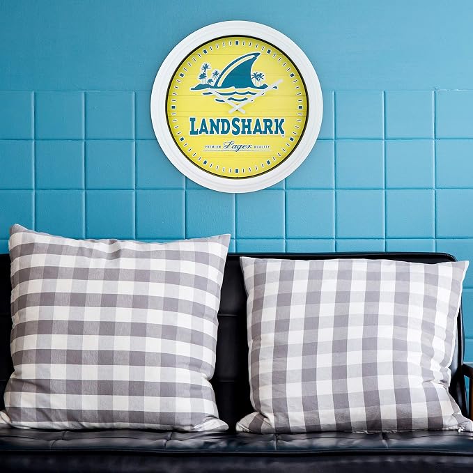 La Crosse Clock 433-3841LS 15.75 Inch Landshark Indoor/Outdoor Analog Wall Clock