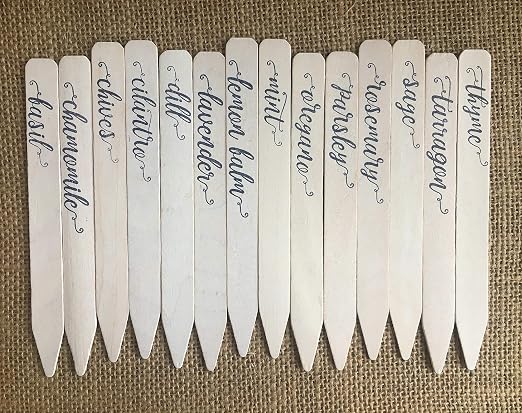 14-Pack! Culinary Herbs Farmhouse Decor Outdoor Indoor Kitchen Herb Garden Stakes, Christmas Stocking Stuffers, Plant Labels, Plant Tags, Garden Markers, Garden Gifts, Holiday Stocking Stuffers,