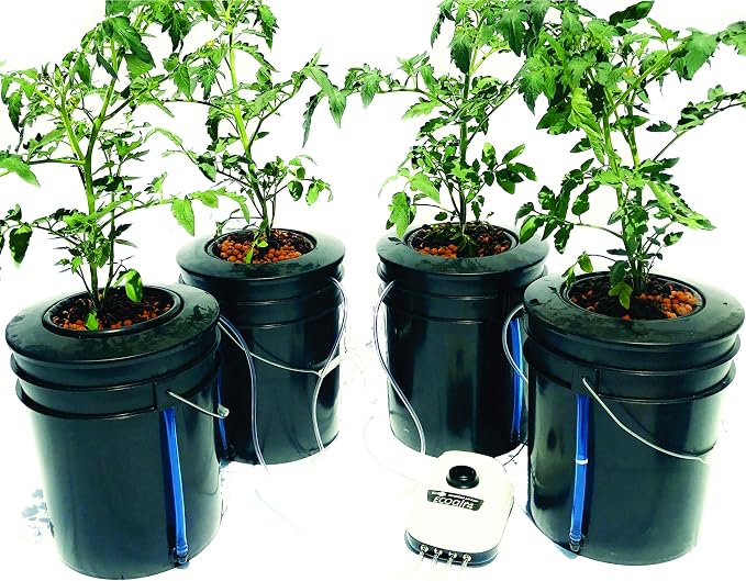 The Atwater HydroPod - Dual DWC Deep Water Culture/Recirculating Drip Hydroponic Garden System - Bubble Bucket - Hydroponic System in a Box - Choose Your Variation (DIY Kit - with Nutrients)