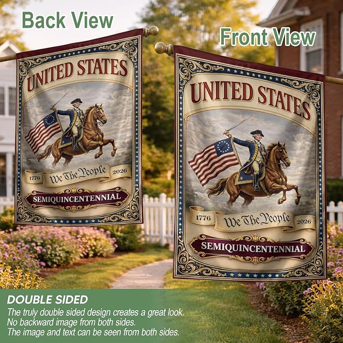 1776-2026 Commemorative, We The People Flag, Garden Flags For Outside, 250 Anniversary Usa Flag, American 250th Anniversary Patriotic Design, Dualided Design 5 (30x40 Inch)
