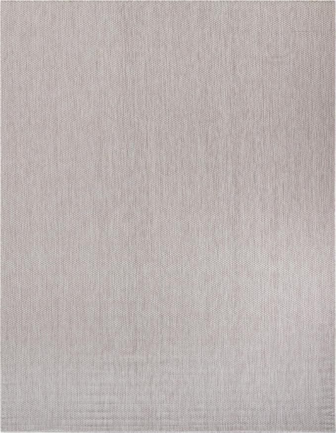 Unique Loom Outdoor Solid Collection Area Rug (10' x 13' 1" Rectangle Beige/Ivory)