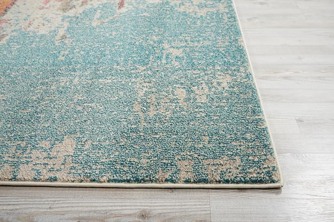Nourison Home Celestial Sealife 10' x 14' Area Rug - Easy Clean, Non Shedding, Bed Room, Living Room, Dining Room, Kitchen (10' x 14')
