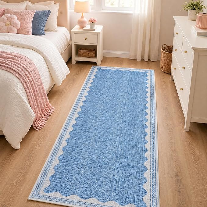 GarveeHome Scalloped Rug
