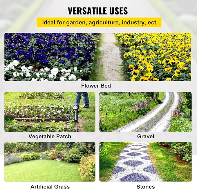 Happybuy 6.5FTx300FT Premium Weed Barrier Landscape Fabric Heavy Duty, 3OZ Woven Geotextile Fabric, High Permeability Good for Weed Blocker Gardening Mat, Driveway Fabric, Garden Weed Control Cloth