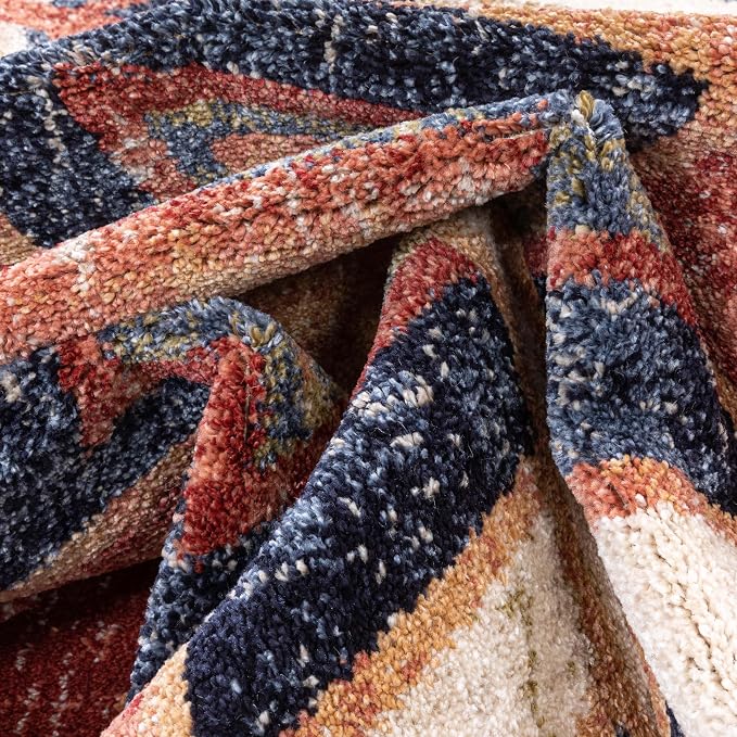 Well Woven Dustin Crimson Southwestern Medallion Area Rug 8x10 (7'10in x 10'6in)