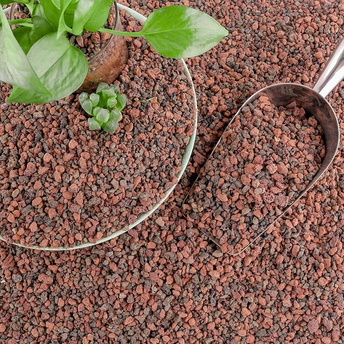 CJGQ 18lb Mix Lava Rocks for Plants - Horticultural Volcanic Rock Gravel for Landscaping, Succulents, Bonsai, Vase Fillers, Terrarium Plants, Top Dressing