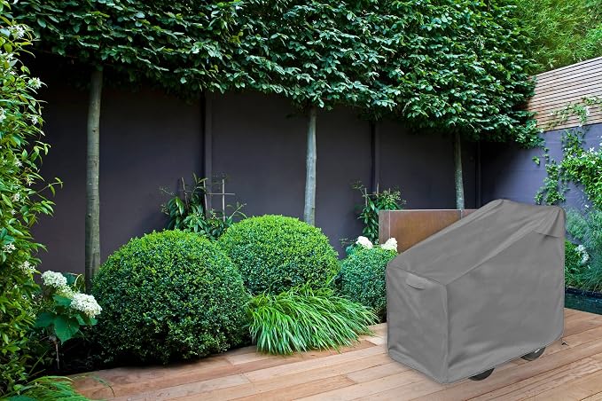 Hose Reel Cart Cover 420D Buckle Vent Handles Fit | Oxford fabric,39" x28" x 39",heavy duty cover,UV resistance,waterproof,backyard,patio,garden storage
