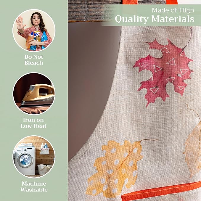 Maison d' Hermine Aprons for women with Pocket 100% Cotton (27.50"x31.50") | Adjustable Neck Strap & long ties Apron Men Chef Wedding Cooking Gardening Server Maid