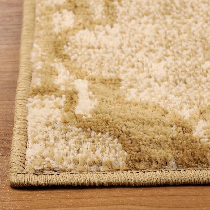 SUPERIOR Modern Indoor Area Rug, Non Slip Rug, 5'x8', Beige | Geometric Design Floor Décor, Easy Care High Traffic Areas Living Dining Room, Bedroom, Office, Entryway, Viking Collection