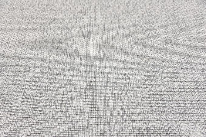 Unique Loom Outdoor Solid Collection Area Rug (8' x 11' 4" Rectangle Light Gray/Ivory)