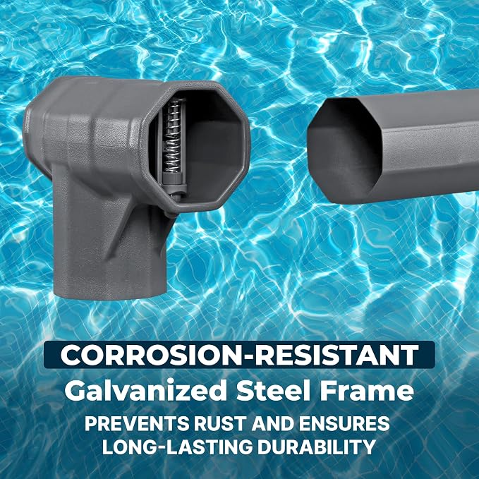 Bestway APX 365 16' x 48" Above Ground Pool Set with Sand Filter Pump | Long-Lasting All-Season Swimming Pool with Galvanized Steel Frame - Ladder, Cover, and Polysphere Filtration Balls Included