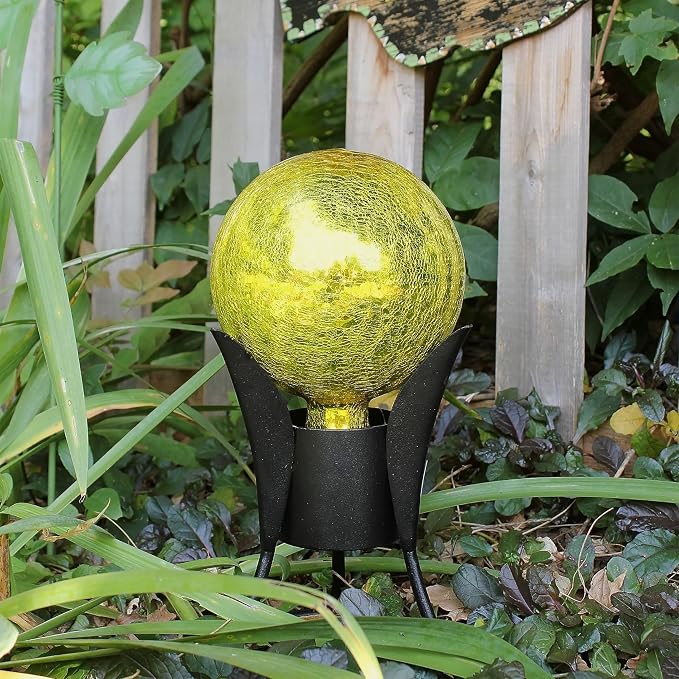 Achla Designs 6" Gazing Globe, Lemon Drop