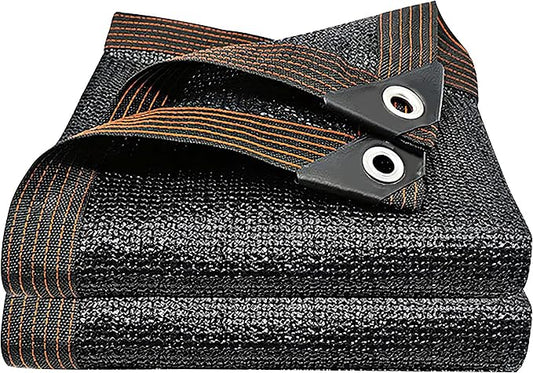 winemana 50% Black Shade Cloth, 3.3 x 6.6 FT Durable Mesh Tarp with Grommets, Garden Sunblock Shade Cloth Shading Antifreezing for Plants Cover, Greenhouse, Barns Kennel, Patio, Tomatoes