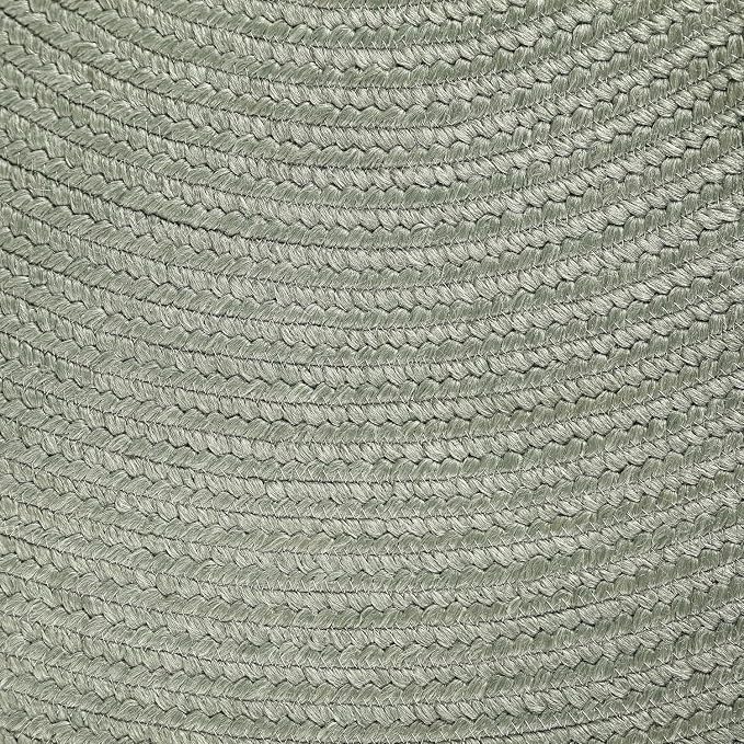 Superior Indoor Outdoor Area Rug, Handwoven Reversible Braided Home Decor for Living Room, Kitchen, Dining Room Floors, Patio, Front Porch, Deck, Modern, Boho, Farmhouse Style, 8' x 10', Fog Green