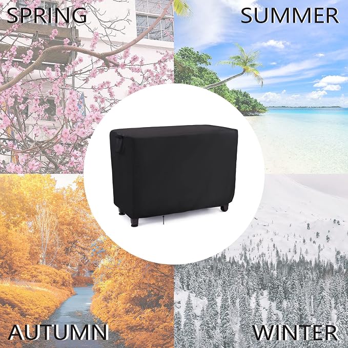 55 Inch Outdoor Furniture Cover for Keter Unity XL Portable Table, Waterproof Patio Rectangle Table Covers, Outdoor Pizza Oven Grill Cover