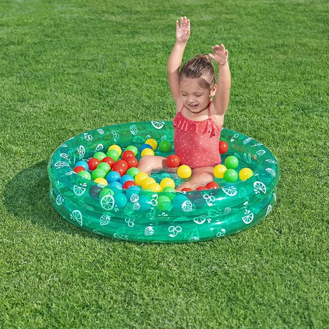 Bestway: Splash & Play - Inflatable Ball Pit Pool - 36" x 8", Kiddie Water Pool, 50 Colorful Balls, Versatile Outdoor & Indoor Use, Toddler & Kids 2+