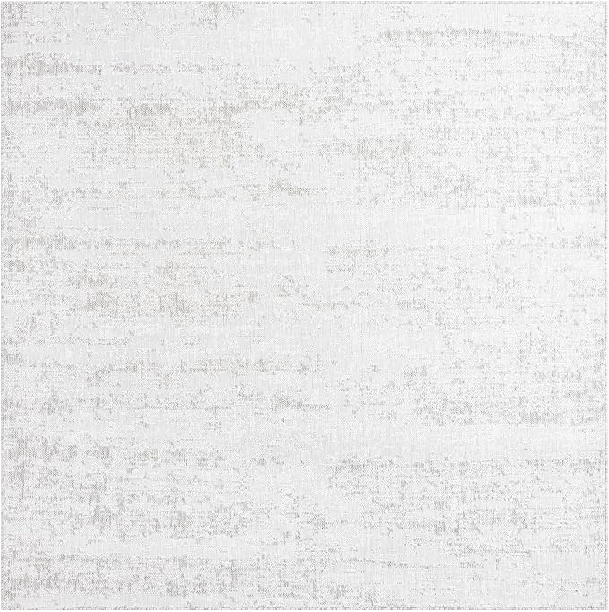 Unique Loom Outdoor Modern Collection Area Rug - Cartago (7' 10" Square Gray/Ivory)