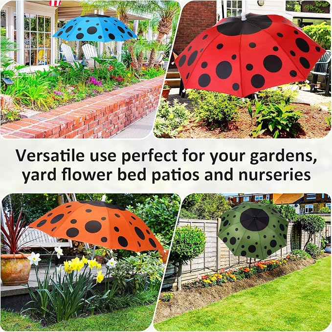 Plant Umbrellas for Outdoor Plants, Large Garden Plant Umbrella Shade Upgraded Adjustable Angle Height for Potted Plants Garden Beds