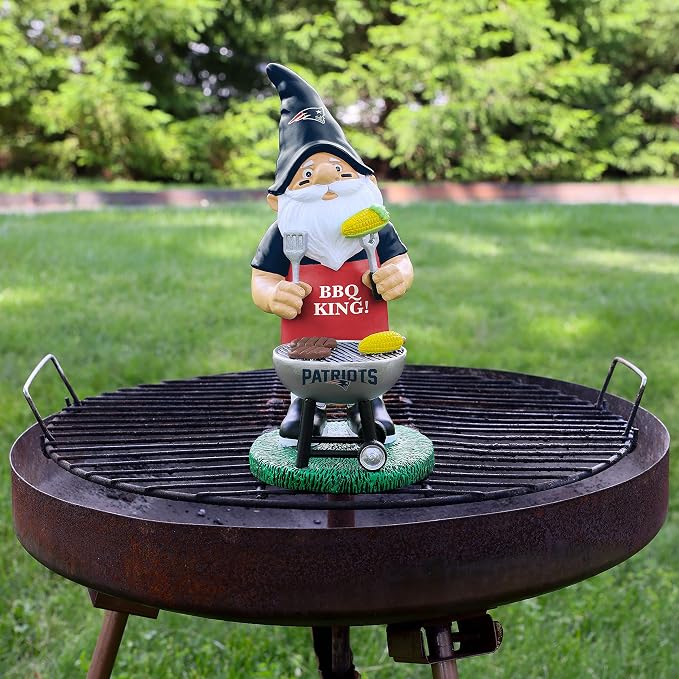 FOCO NFL Unisex-Adult NFL Team Logo Grill Garden Statue Outdoor Gnome 10"