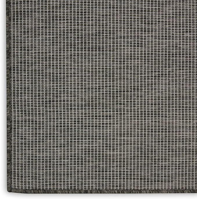 Nourison Home Positano Charcoal 9' x 12' Area Rug - Easy Clean, Non Shedding, Bed Room, Living Room, Dining Room, Kitchen (9' x 12')
