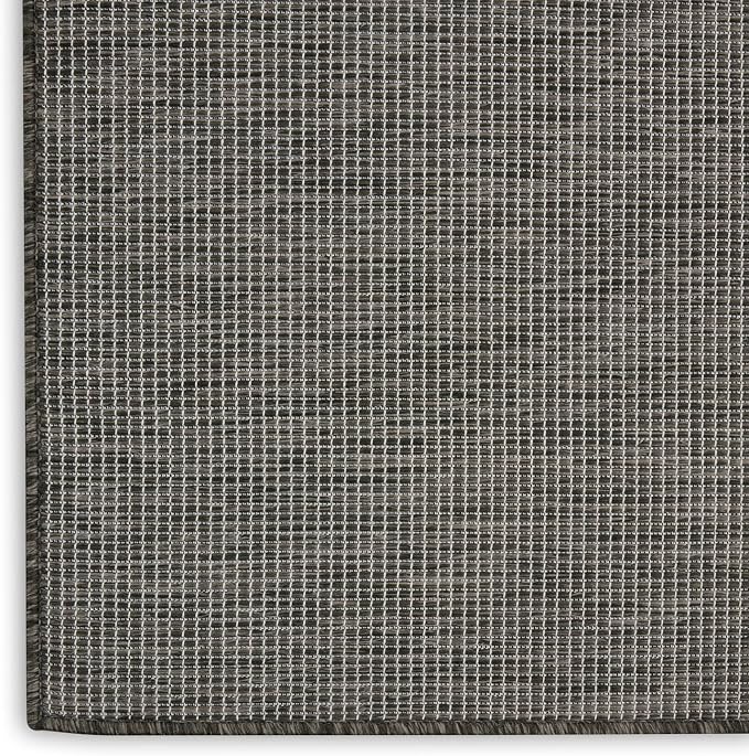 Nourison Home Positano Charcoal 7' x 10' Area Rug - Easy Clean, Non Shedding, Bed Room, Living Room, Dining Room, Kitchen (7' x 10')