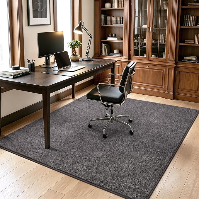 Keeko 5x5 Square Area Rugs for Living Room Bedroom,Soft Washable Carpet | Modern Indoor Memory Foam Entryway Rug Low Pile Minimalist Non Slip Rug for Kids Nursery Dorm Room Home Decor