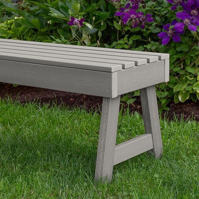 Highwood Weatherly Picnic Bench, 5ft, Harbor Gray