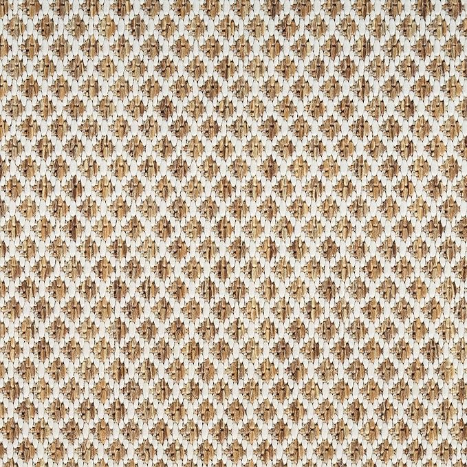 Nourison Home Courtyard Jute Ivory 2'2" x 8' Area Rug - Easy Clean, Non Shedding, Bed Room, Living Room, Dining Room, Kitchen (8' Runner)