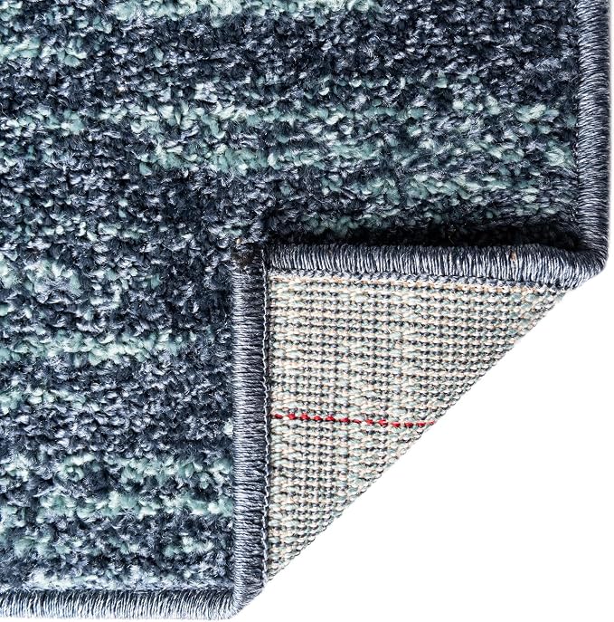 Unique Loom Autumn Collection Area Rug - Providence (2' x 3' 1" Rectangle, Blue Gray/ Light Brown)
