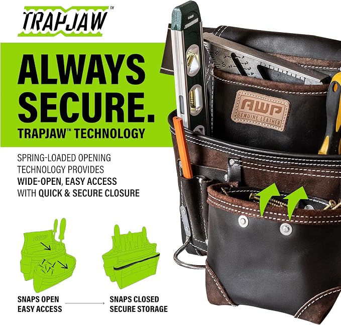 AWP Tool Pouch, Electrician Tool Pouch, Premium, Professional Multi-Pocket Organizer