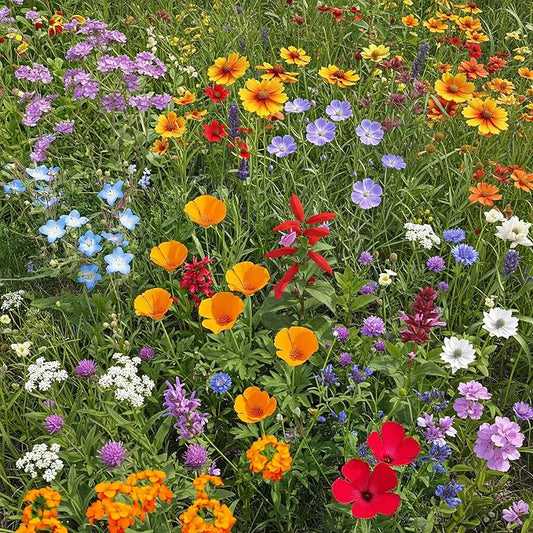 Ferry Morse Wildflower Seeds - Cool Season Mix, Non-GMO, Full Sun - 1 lb