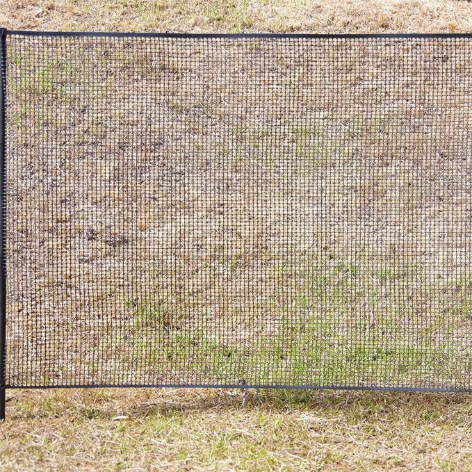 Heavy-Duty Plastic Mesh Netting, Black, 35.4 x 197 in (90cm x 5m), 9mm Grid, Recycled Plastic, Cut-to-Size, Multi-Purpose for Gardening & Fencing