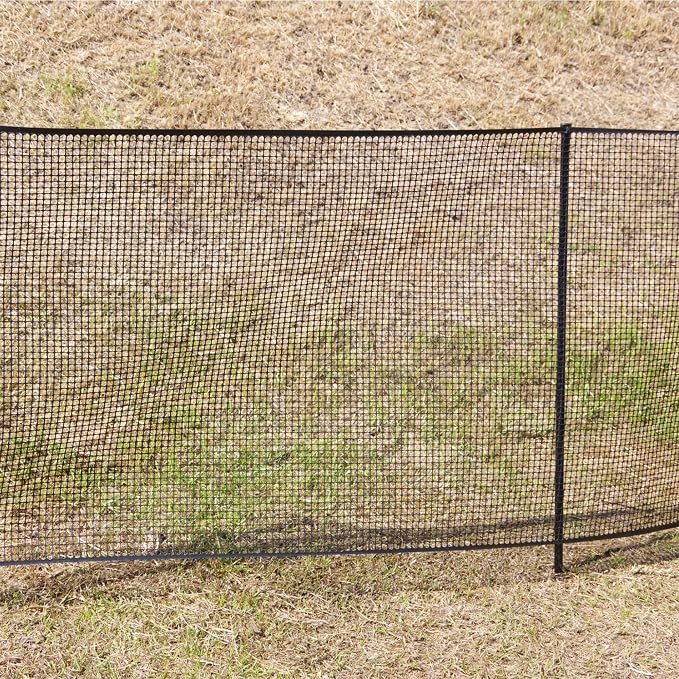 Heavy-Duty Plastic Mesh Netting, Black, 35.4 x 197 in (90cm x 5m), 12mm Grid, Recycled Plastic, Cut-to-Size, Multi-Purpose for Gardening & Fencing