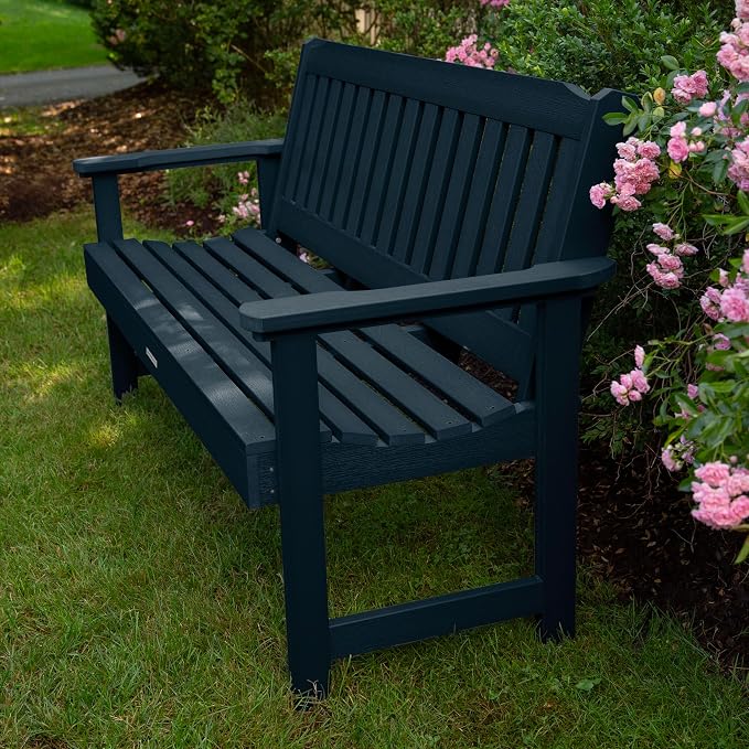 highwood Lehigh Garden Bench, 5 Feet, Federal Blue