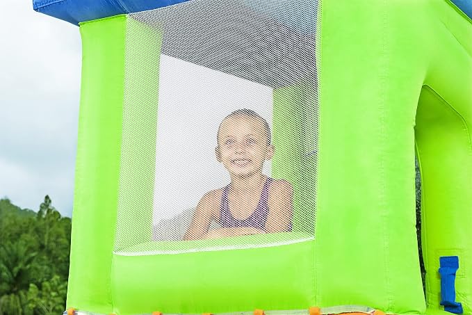 H2OGO! HydroHangout Kids Inflatable Water Park With Heavy-Duty Blower | Inflatable Water Slide, for Kids Ages 5+, 2-Minute Inflation, Durable Material, Sprinkler Wall, Shaded Clubhouse, Splash Pool