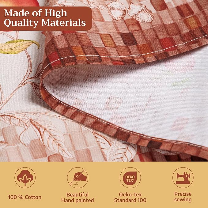 Maison d' Hermine Aprons for women with Pocket 100% Cotton (27.50"x31.50") | Adjustable Neck Strap & long ties Apron Men Chef Wedding Cooking Gardening Server Maid