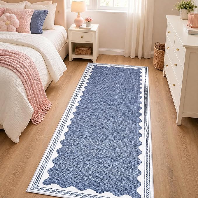 GarveeHome Scalloped Rug