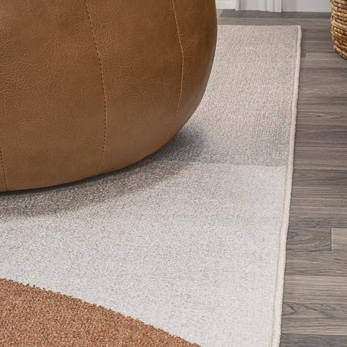 JONATHAN Y Machine Washable Multi Indoor Area Rug 3X5 ft, Pebble Geometric Contemporary for Living Room, Bedroom, Kitchen, Office, Easy-Cleaning, High Traffic, Pet-Friendly, Non-Shedding (WSH307A-3)