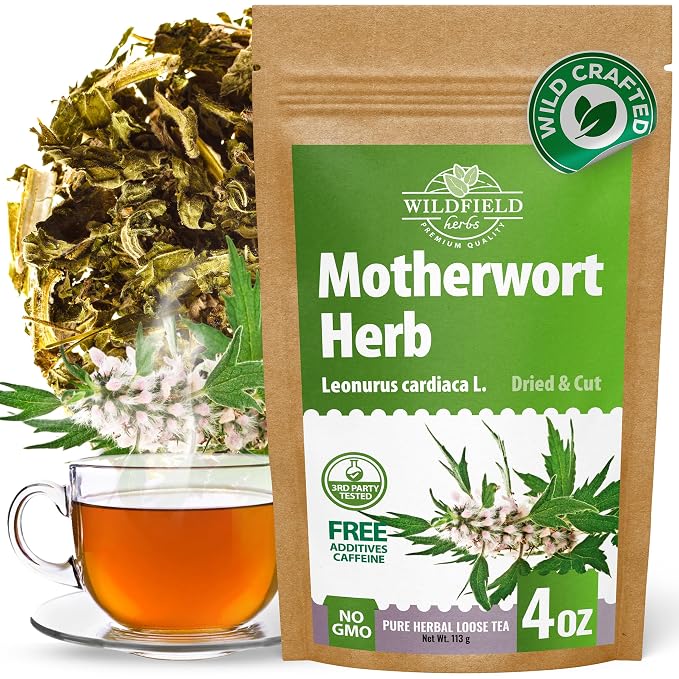 4 oz. Motherwort Tea Dried Motherwort Herb Tea (Leonurus Cardiaca) - 113g Leonurus Cardiaca (Cola De León)