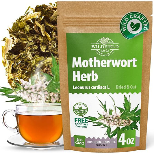 4 oz. Motherwort Tea Dried Motherwort Herb Tea (Leonurus Cardiaca) - 113g Leonurus Cardiaca (Cola De León)