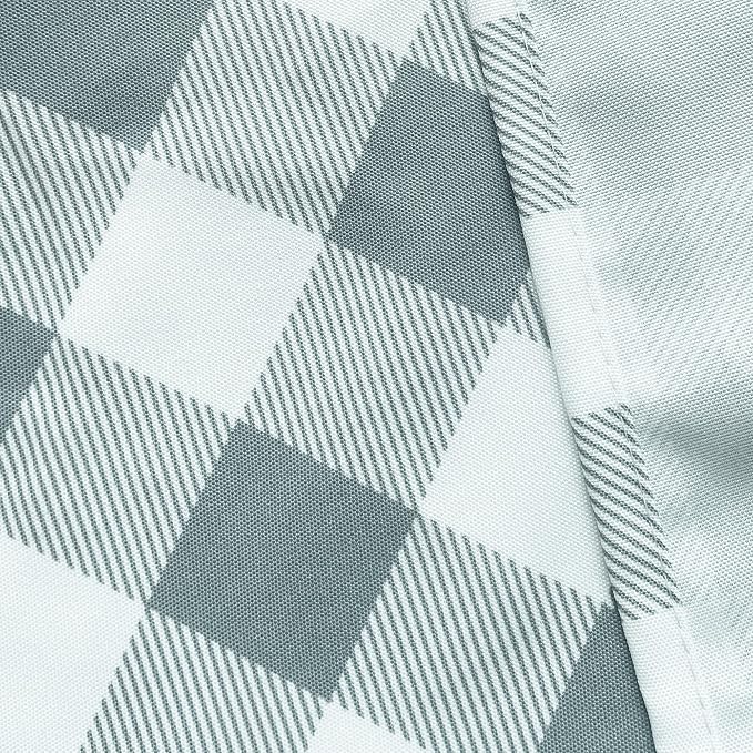 Classic Gingham Plaid Tablecloth Fabric - Rectangular 58x102 Inch Water Resistant Checked Table Cloth for Indoor/Outdoor Use - Table Cover for Kitchen, Picnics, Gardens, and Parties