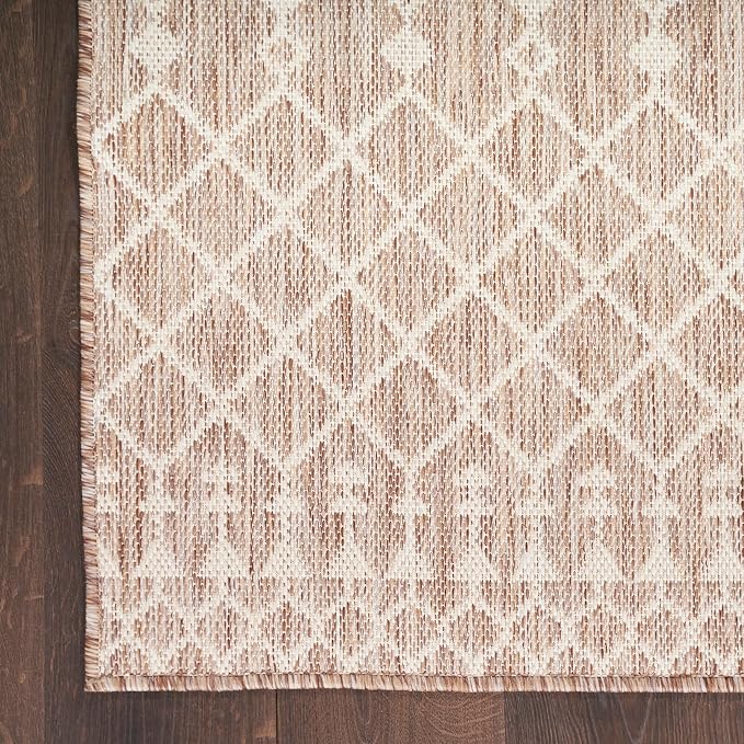 Nourison Home Positano Beige 5' x 7' Area Rug - Easy Clean, Non Shedding, Bed Room, Living Room, Dining Room, Kitchen (5' x 7')