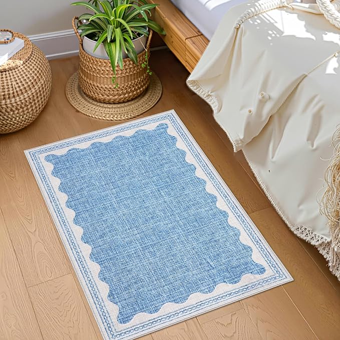 GarveeHome Scalloped Rug