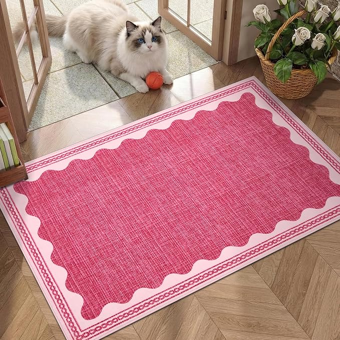 GarveeHome Scalloped Rug