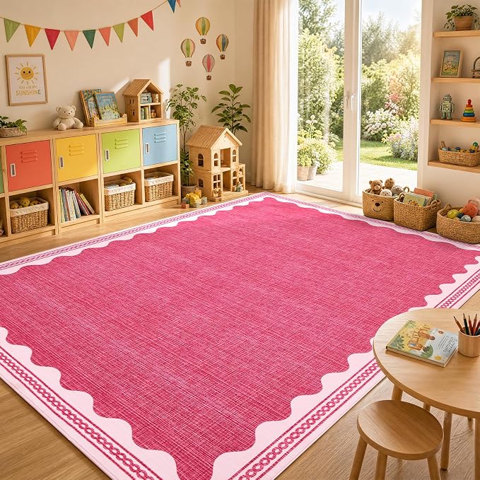 GarveeHome Scalloped Rug