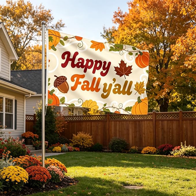 Seasonal Flags 3x5 Ft, Outdoor Seasonal Flags for Outside, Double Sided 3x5 Seasonal House Flags with Durable Material, Perfect for Yard, Patio & Porch Decor