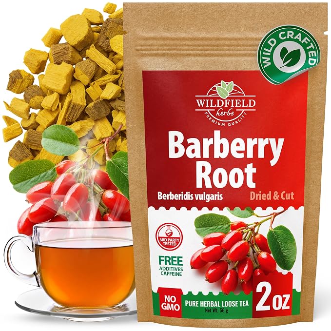 2 oz. Barberry Root Herbal Tea (Berberis vulgaris) – 56g Dried Barberry Root Tea Raíz de Agracejo