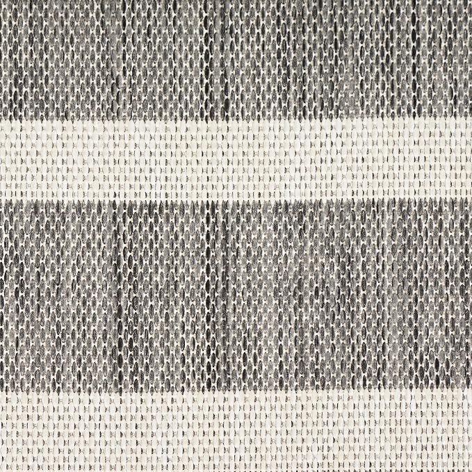 Nourison Home Positano Charcoal Ivory 4' x 6' Area Rug - Easy Clean, Non Shedding, Bed Room, Living Room, Dining Room, Kitchen (4' x 6')