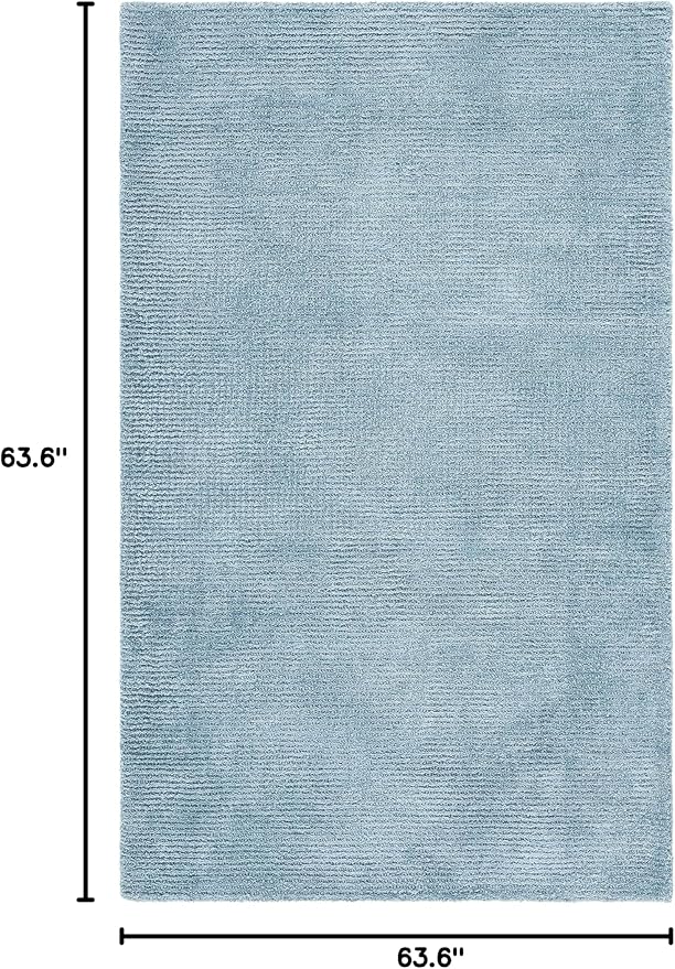 SAFAVIEH Washable Rug Outdoor Courtyard Collection - 5'3" Square, Beige & Green, Non-Shedding & Easy Cleaning, Ideal for Patio, Backyard, Mudroom (CY6235-21812)