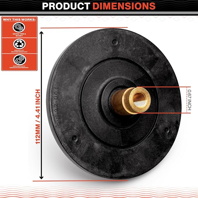 Swimables SPX2600C Super Pump Impeller Replacement - 1/2 HP Pool Pump Impeller fits Super Pump SP2600X5, Max-Flo SP2800X5 - High-Efficiency Hayward Pump Impeller - Heavy Duty Durable & Precise Flow